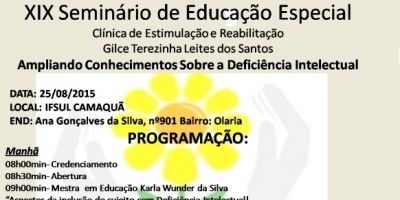 XIX Seminário de Educação Especial da Apae Camaquã