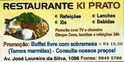 Publicidade: Restaurante & Lancheria Ki Prato e RMP Veículos