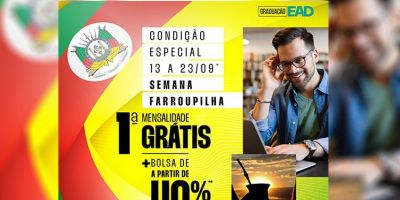 Uniasselvi está com promocional especial na semana Farroupilha