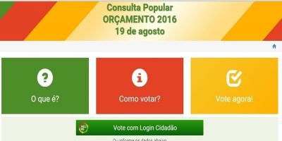 Hoje, quarta-feira (19/8) é dia de votação da Consulta Popular 2015