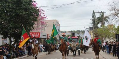 Veja o horário e itinerário do Desfile Farroupilha de Camaquã 