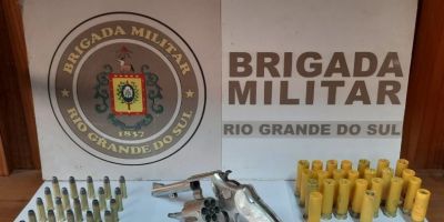 Homem é preso por porte ilegal de arma de fogo na RSC-471 em Encruzilhada do Sul