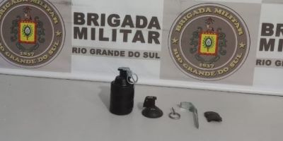 Brigada Militar apreende artefatos explosivos após tentativa de assalto a residência no Sul do RS