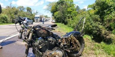 Motociclista morre após colisão frontal na BR-392 em Santa Maria