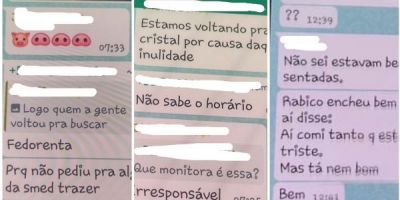 Vazamento de conversas de WhatsApp com ofensas contra alunos e funcionários de escola revolta pais em Cristal