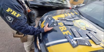 PRF prende cinco criminosos com celulares furtados de loja do Vale do Taquari