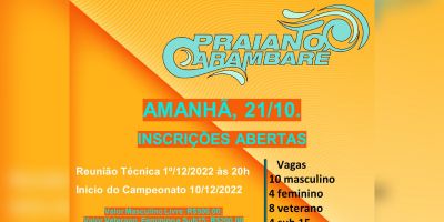 Inscrições para o 50º Praiano de Arambaré abrem nesta sexta