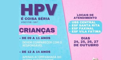 Prefeitura de Dom Feliciano lança campanha de vacinação contra HPV