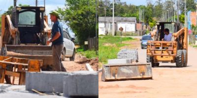 Obras de pavimentação deixam trânsito interditado em Cristal