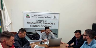 Comissão de Orçamento da Câmara de Camaquã delibera quatro matérias