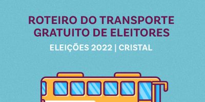 Confira o itinerário do transporte gratuito para eleitores de Cristal