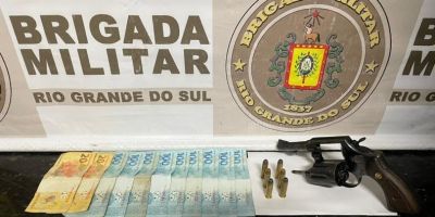 Homem é preso por tráfico de drogas e porte ilegal de arma de fogo em Camaquã