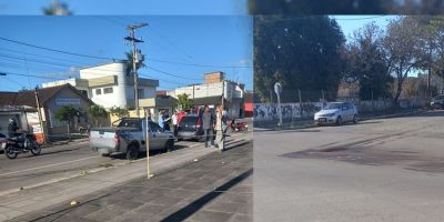 Veículos se envolvem em colisão no centro de Camaquã