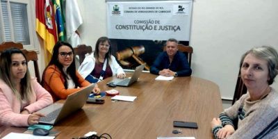 CCJ de Camaquã realizou reunião na última terça-feira para deliberações de matérias