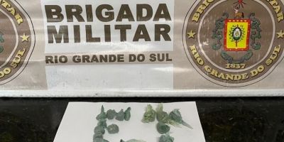 Brigada Militar apreende adolescente por tráfico de drogas em Camaquã