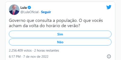 Horário de verão volta a ser pauta após eleição de Lula