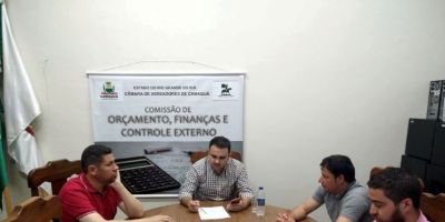 Comissão de Orçamento da Câmara de Camaquã realiza reunião para discutir cinco matérias