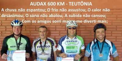 Ciclistas camaquenses e cristalenses dão prova de superação no Audax 600km de Teutônia