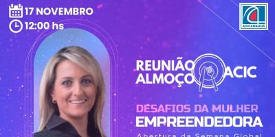 Acic realiza Reunião Almoço com palestra de Simone Leite