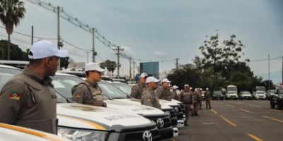 Brigada Militar celebra aniversário e recebe 32 viaturas e 242 motocicletas