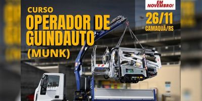 Últimas vagas para o curso de Operador de Guindauto Munck da Formatta RH