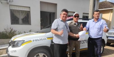 Brigada Militar de Amaral Ferrador recebe nova viatura 