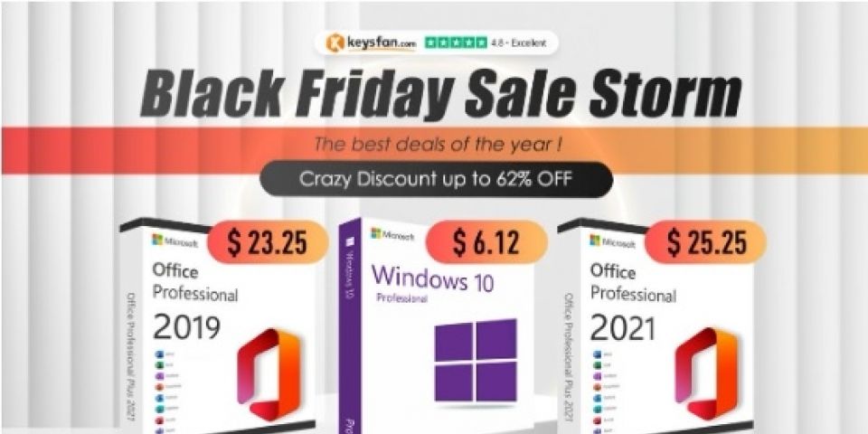 As últimas 24 horas! Office 2021 custando apenas US$25,25! Mais descontos na Black Friday da Keysfan!