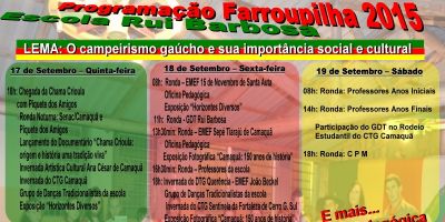 Escola Municipal Rui Barbosa de Chácara Velha, em Camaquã, divulga detalhes de sua tradicional festa