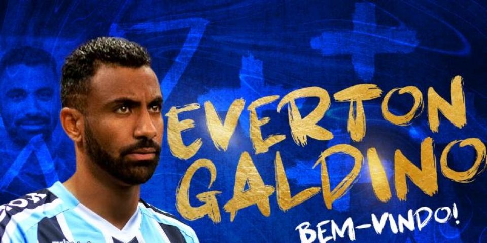 Grêmio anuncia contratação do meia-atacante Everton Galdino