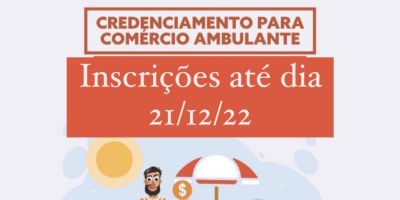 Prefeitura de SLS divulga abertura de pré-inscrição para novos ambulantes