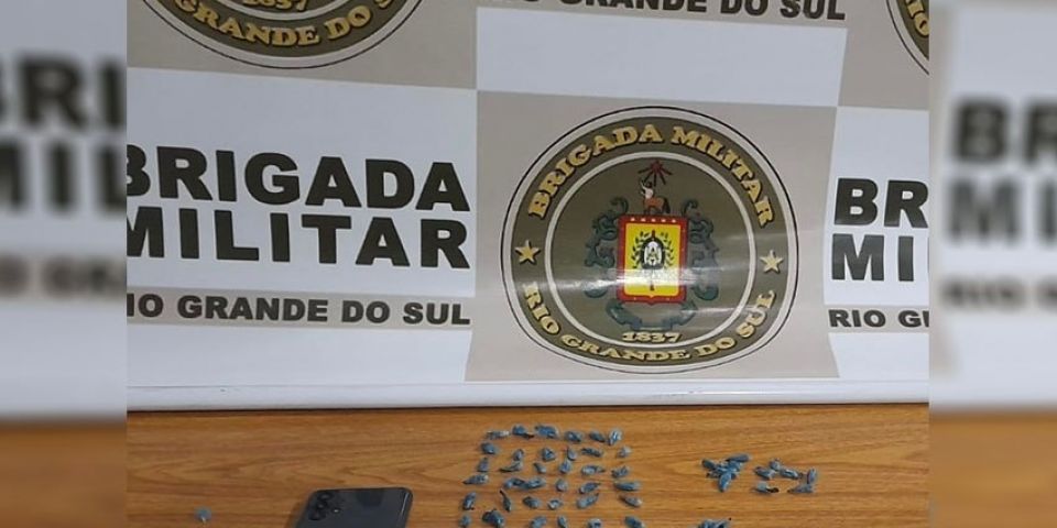 Brigada Militar apreende menor de idade por tráfico de drogas em Tapes