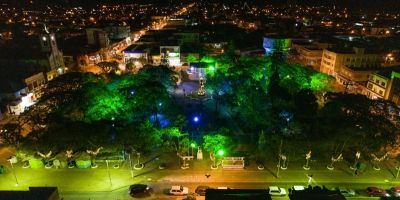 Apresentações de corais de igrejas ocorrem hoje na praça central em Tapes