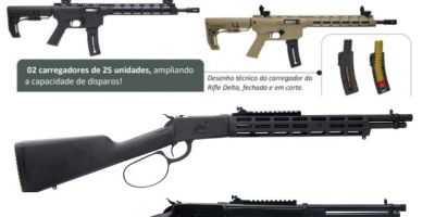 CBC lança rifles .22LR Delta e carabinas Lever Action .357 MAG nas versões Tactical e Triple Black