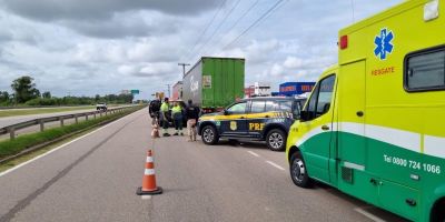 Ciclista morre em acidente de trânsito na BR-116 em Pelotas