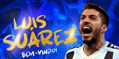 Grêmio anuncia a contratação do centroavante uruguaio Luis Suárez