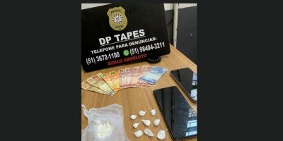 Irmãos são presos por tráfico de drogas em Tapes