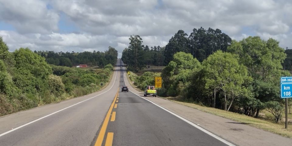 Obra altera trânsito na BR-392 em Canguçu a partir desta segunda-feira 