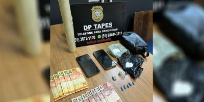 Polícia Civil prende homem por tráfico de drogas em Tapes