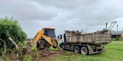 Programa Interior +Forte realiza limpeza e roçada no Banhado Núcleo 2, Faia e Pacheca