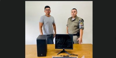 Brigada Militar de Camaquã recebe doação de computadores