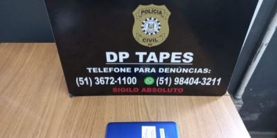 Funcionária de laboratório é indiciada após furtar celular de idosa em Tapes