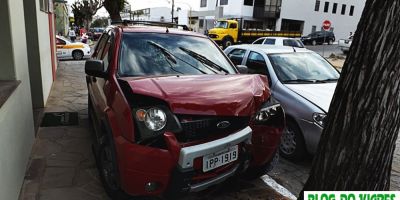 Mais um acidente registrado no cruzamento da Presidente Vargas com Walter Kess, em Camaquã