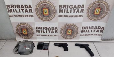 Brigada Militar prende três homens e apreende armas e munições em Porto Alegre