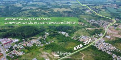 Prefeito sanciona lei que pretende municipalizar trecho urbano da ERS-350 em Encruzilhada do Sul