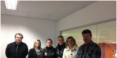 FGTAS/Sine Camaquã visita o Supermercado Roxo