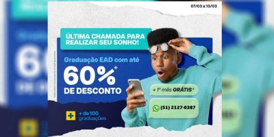 Na UniCesumar tem graduação, pós-graduação e cursos profissionalizantes