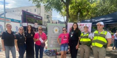 Polícia Civil verifica denúncias e participa de ação de conscientização para combater a violência contra a mulher em Camaquã