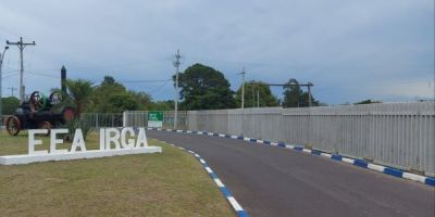 Obras do novo cercamento da Estação Experimental do Arroz estão em fase de conclusão em Cachoeirinha