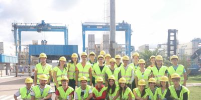 Camaquã - alunos do Câmpus realizam visita técnica em Rio Grande