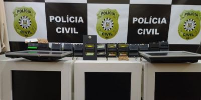 Polícia Civil apreende 20 máquinas caça-níqueis em Camaquã